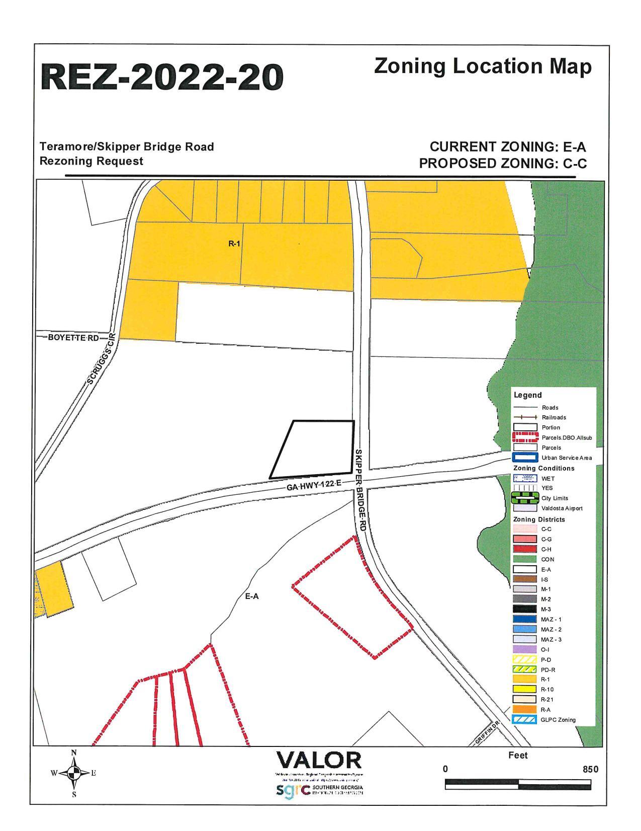 Zoning Location Map