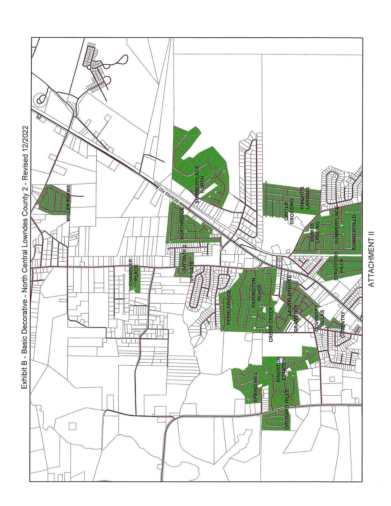 Exhibit B: Basic Decorative North Central Lowndes County 2, Revised 12/2022