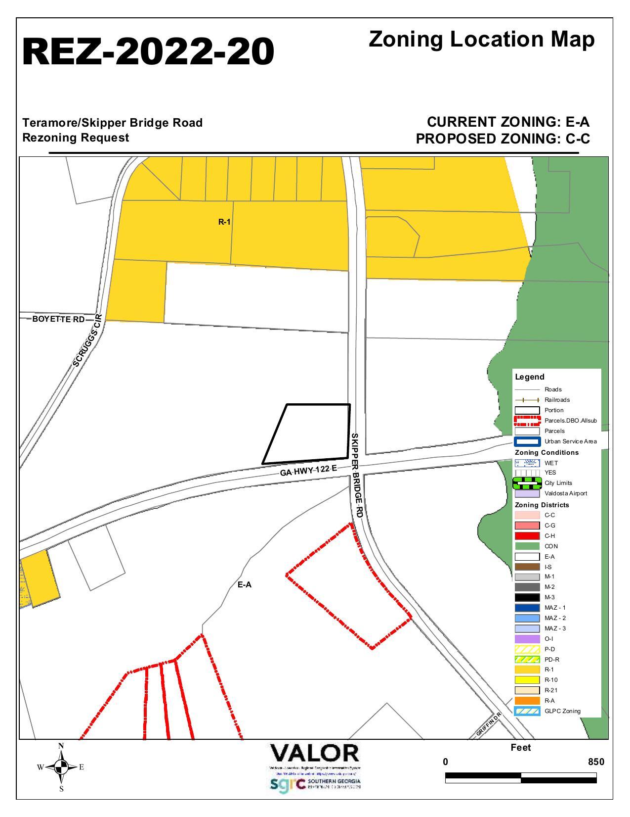 Zoning Location Map