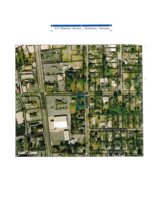 [Aerial Map, 215 Webster Street, Valdosta, Georgia]