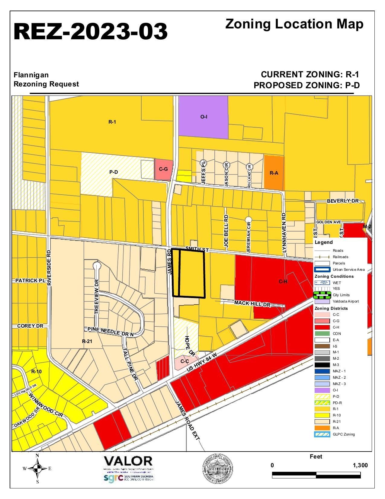 Zoning Location Map