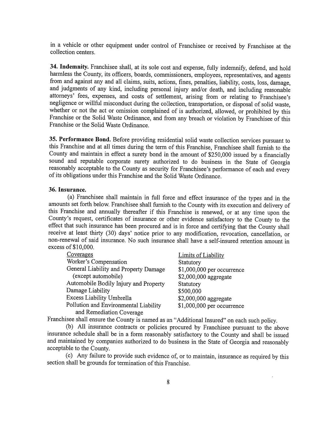 receive at least thirty (30) days’ notice prior to any modification, revocation, cancellation, or