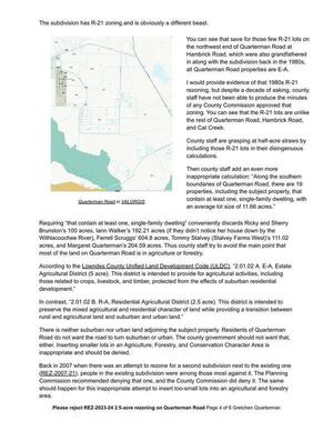 [The subdivision has R-21 zoning and is obviously a different beast.]