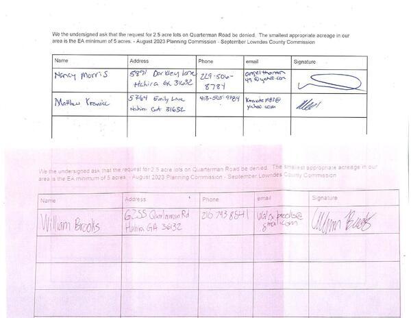 Three more petition signers