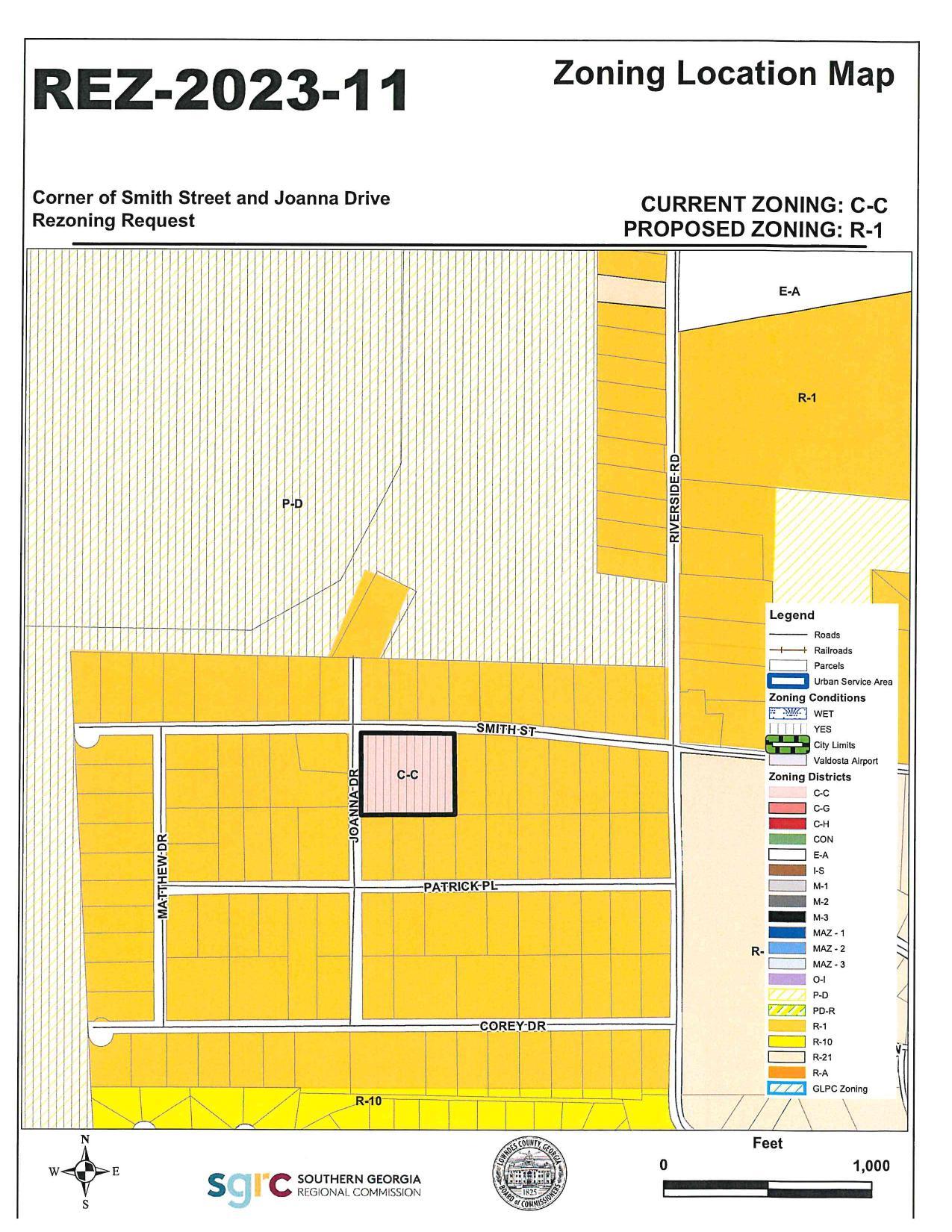 Zoning Location Map