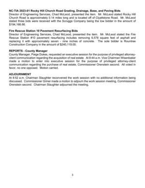 [NC-TIA 2023-01 Rocky Hill Church Road Grading, Drainage, Base, and Paving Bids]