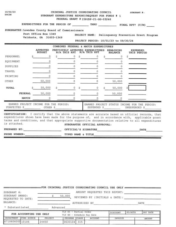 COMBINED FEDERAL & MATCH EXPENDITURES