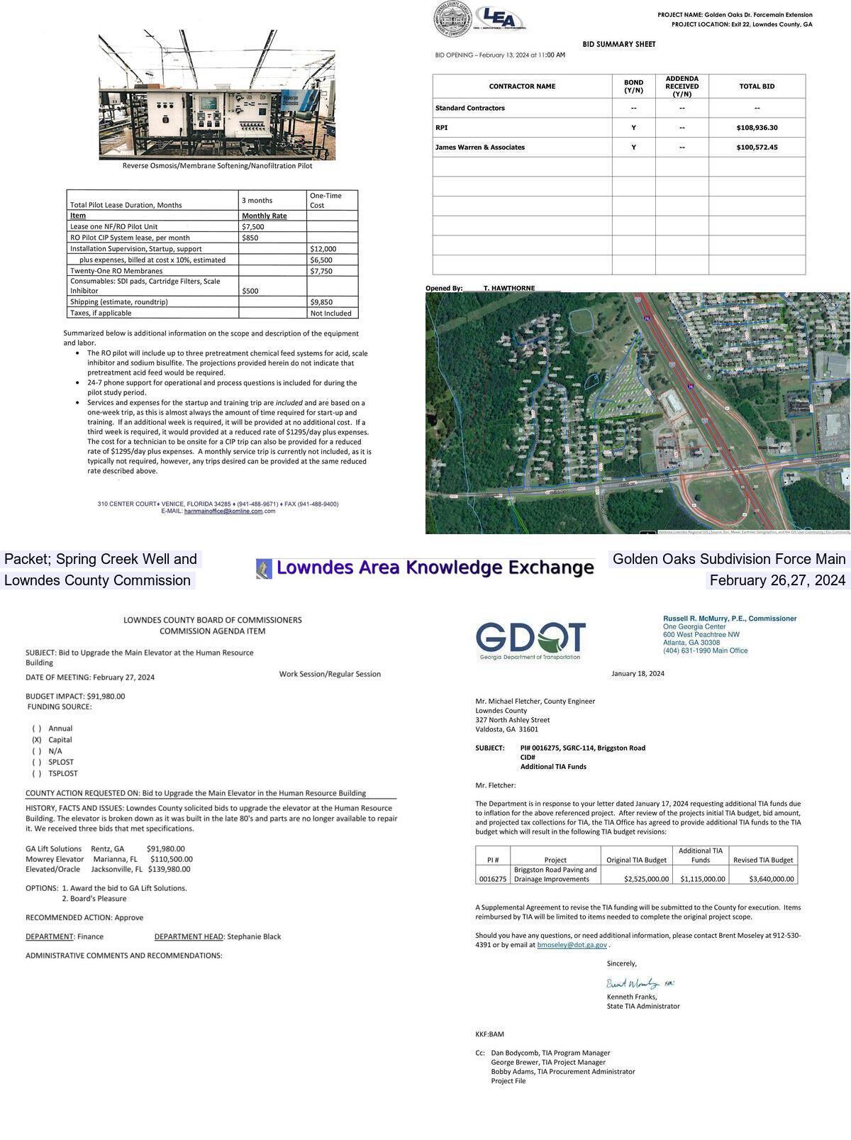 [Packet: new well, force main, and elevator @ LCC 2024-02-26]