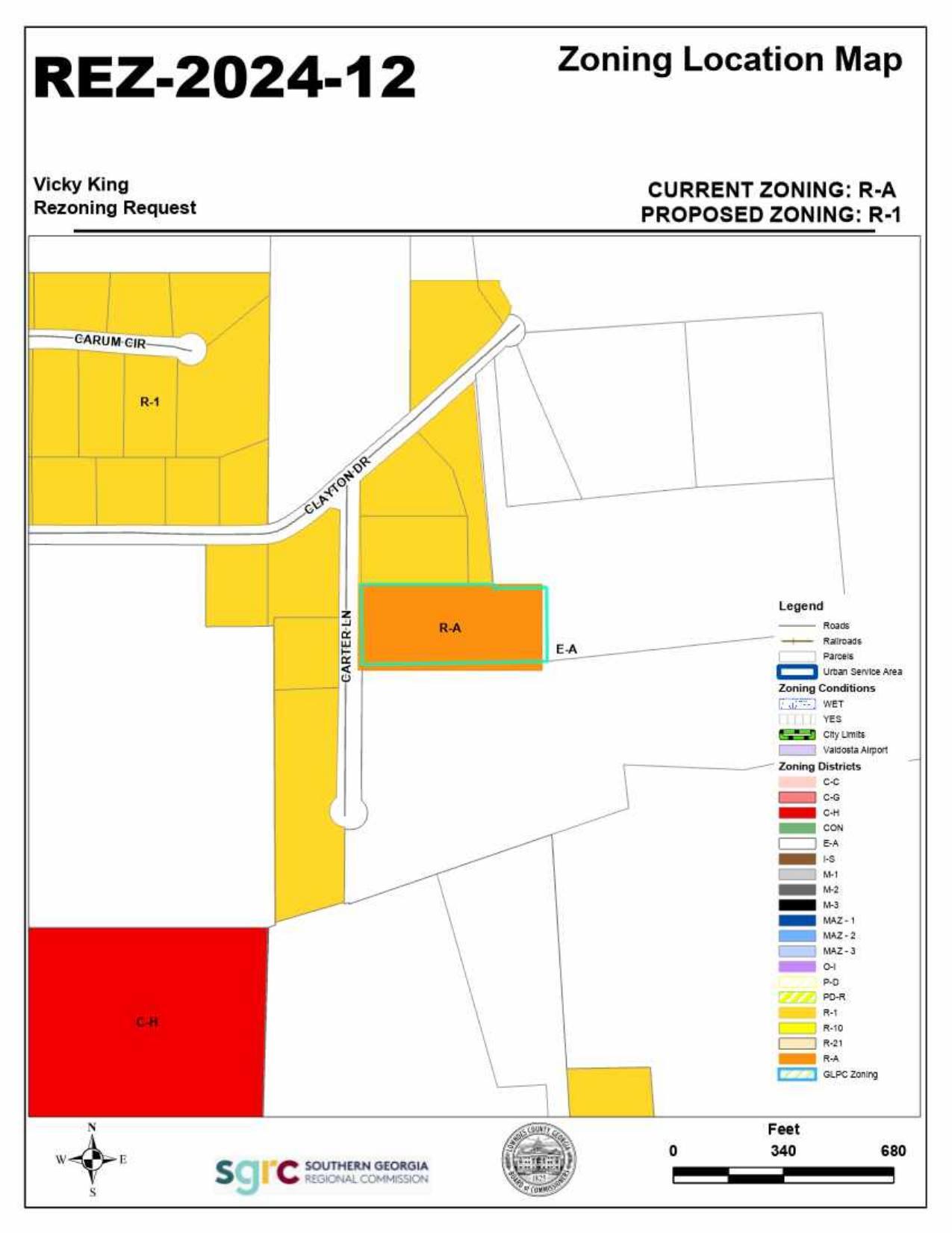 Zoning Location Map