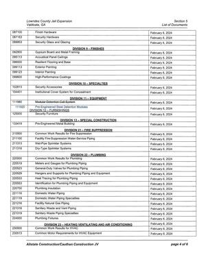 [Lowndes County Jail Expansion Section 5]