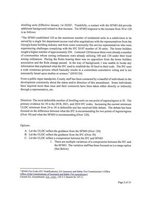 [“The SFMO established 120 as the maximum number of residential units in a subdivision to be...]