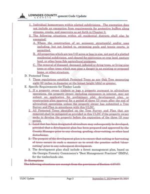 [D. Protected Trees 1. These regulations establish Protected Trees as any Oak Tree measuring eight (8) inches in diameter at the breast height (dbh) or greater.]