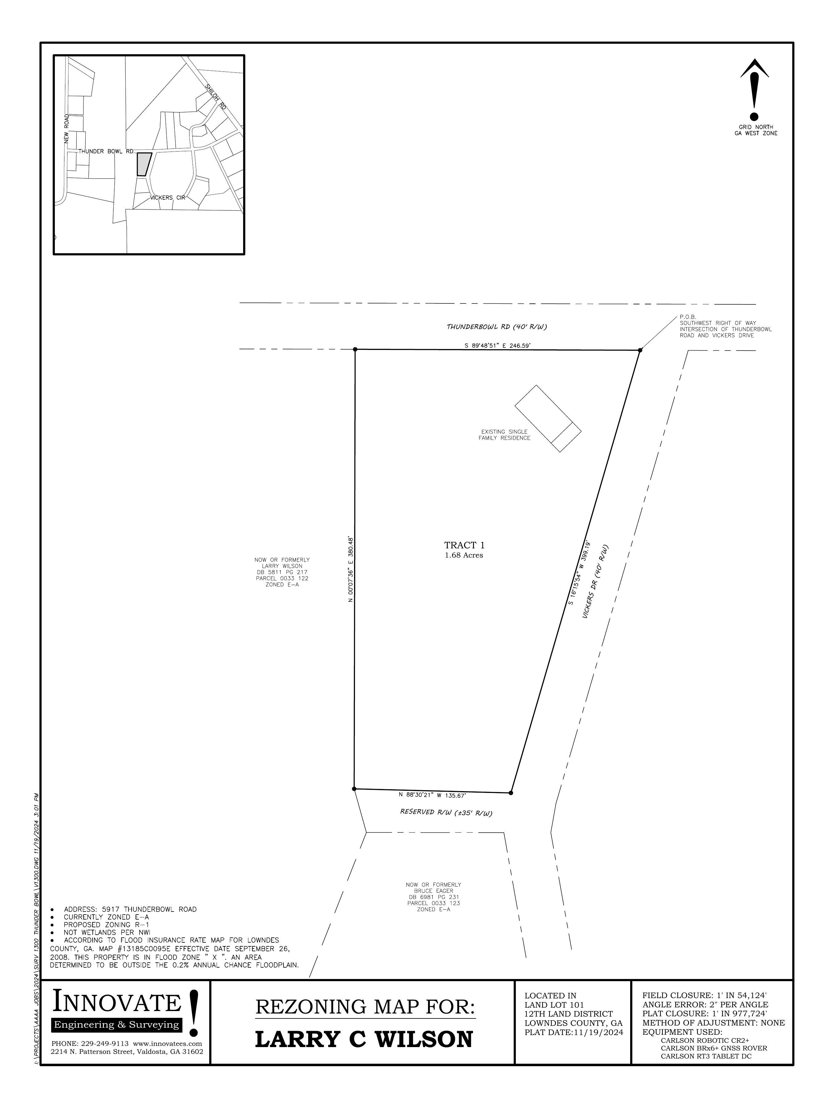 Rezoning Map for: Larry C Wilson