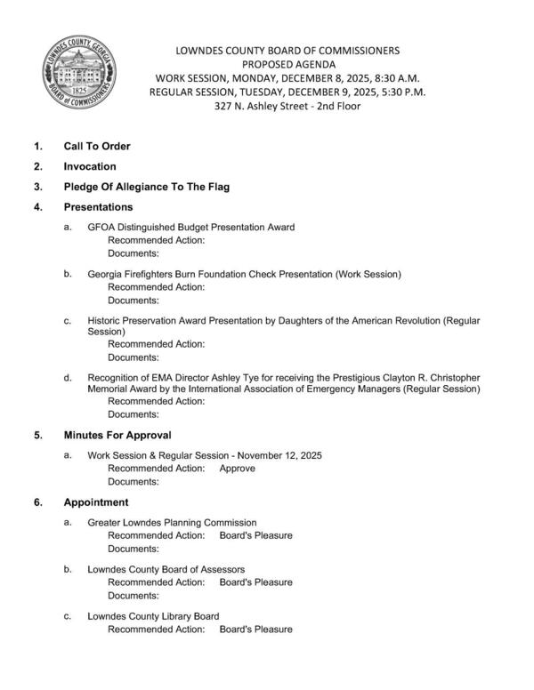 [Presentations, Appointments]