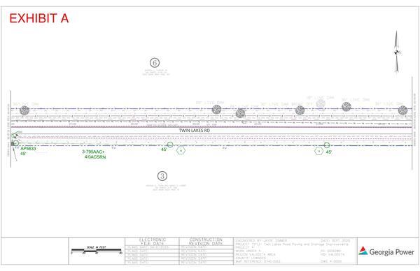 Map: Engineering for power line easement, Twin Lakes Road (5 of 14)