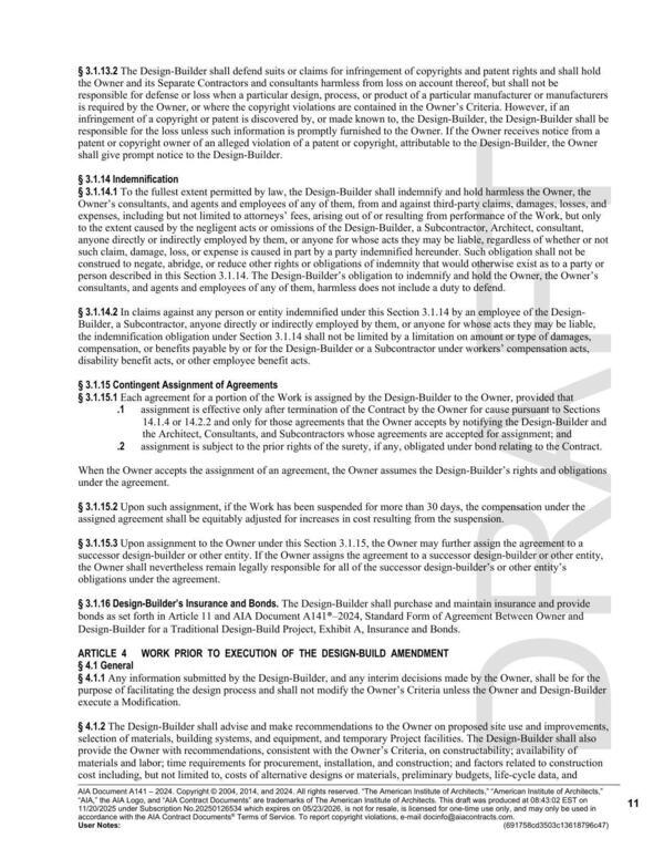 responsible for the loss unless such information is promptly furnished to the Owner. If the Owner receives notice from a