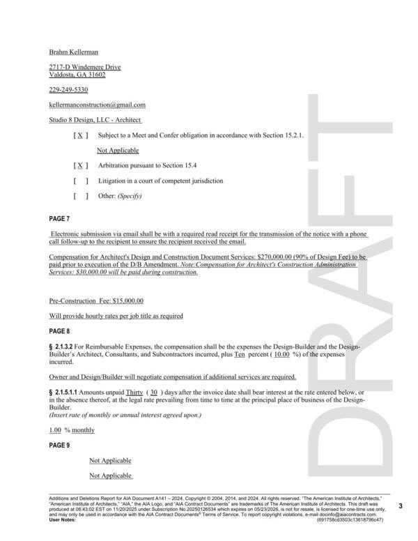 Electronic submission via email shall be with a required read receipt for the transmission of the notice with a phone