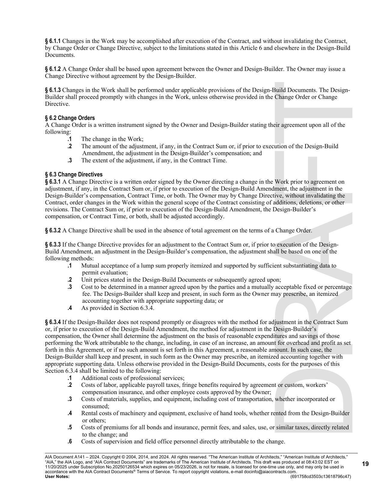 4 As provided in Section 6.3.4.