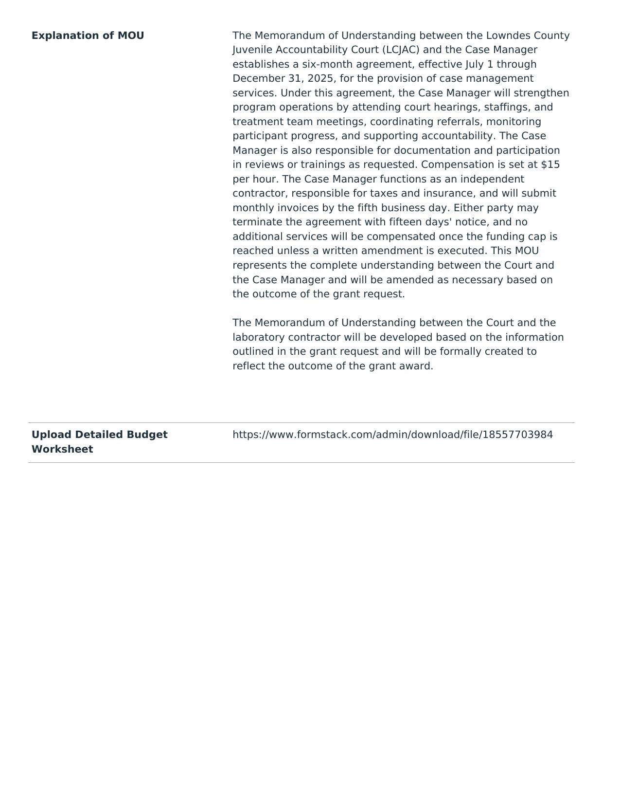 treatment team meetings, coordinating referrals, monitoring