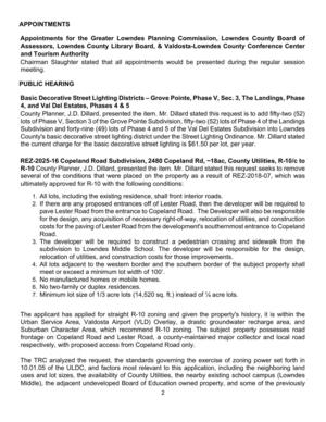 [uses and lot sizes, the availability of County Utilities, the nearby existing school campus (Lowndes]