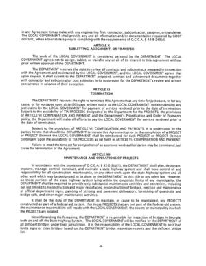 [cause, or for no cause upon sixty (60) days written notice to the LOCAL GOVERNMENT, notwithstanding any]
