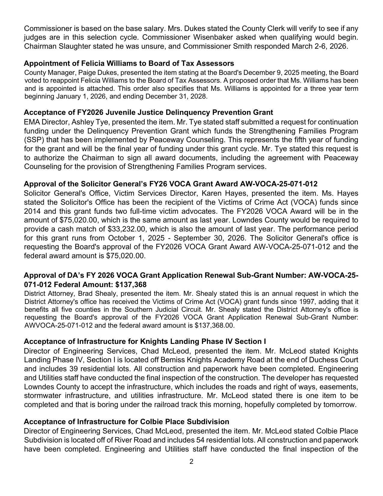 Acceptance of Infrastructure for Knights Landing Phase IV Section |