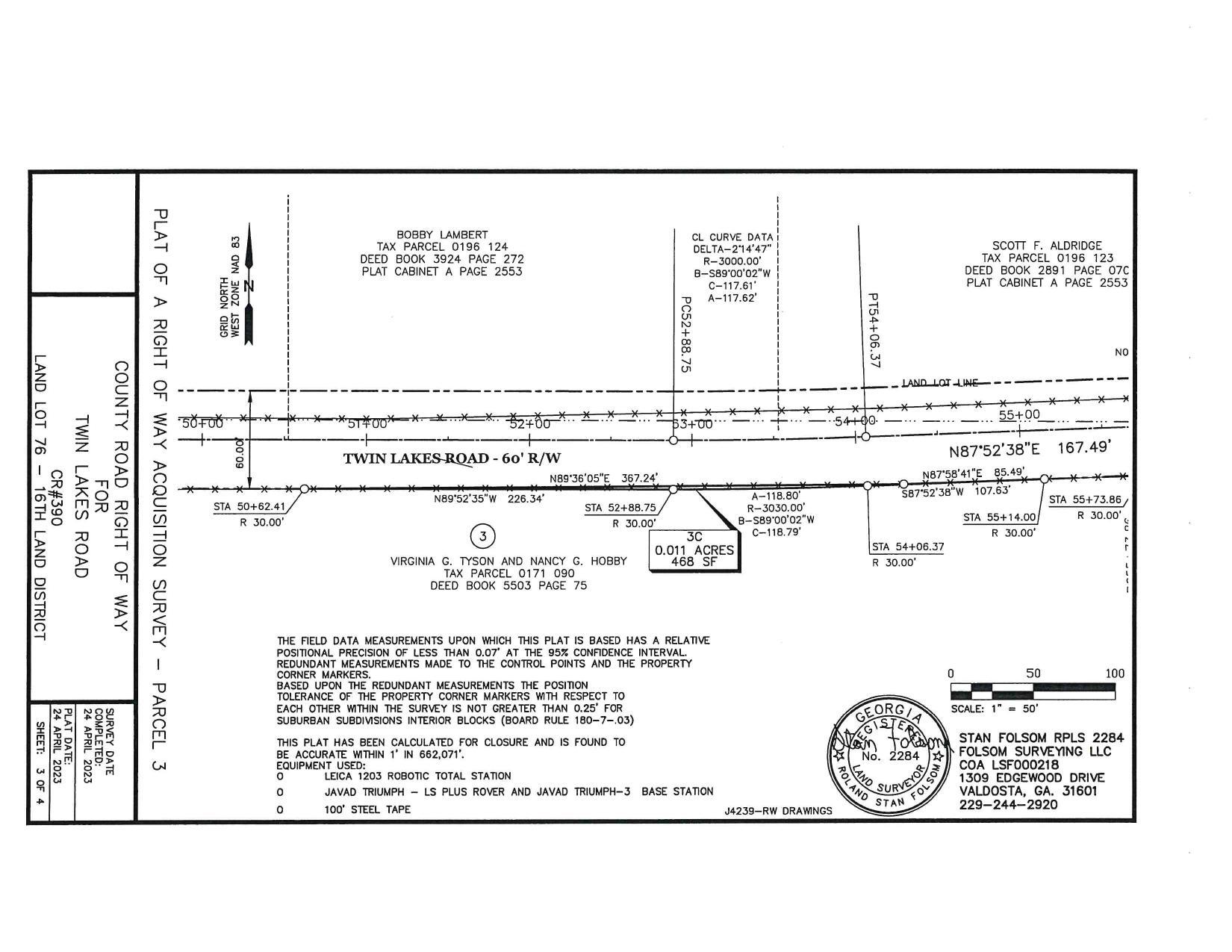 Survey: VIRGINIA G. TYSON AND NANCY G. HOBBY (3 of 4)
