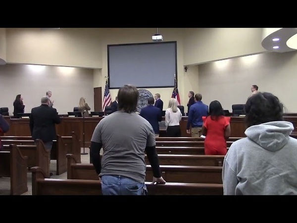 [1. Call to Order 2. Invocation 3. Pledge]