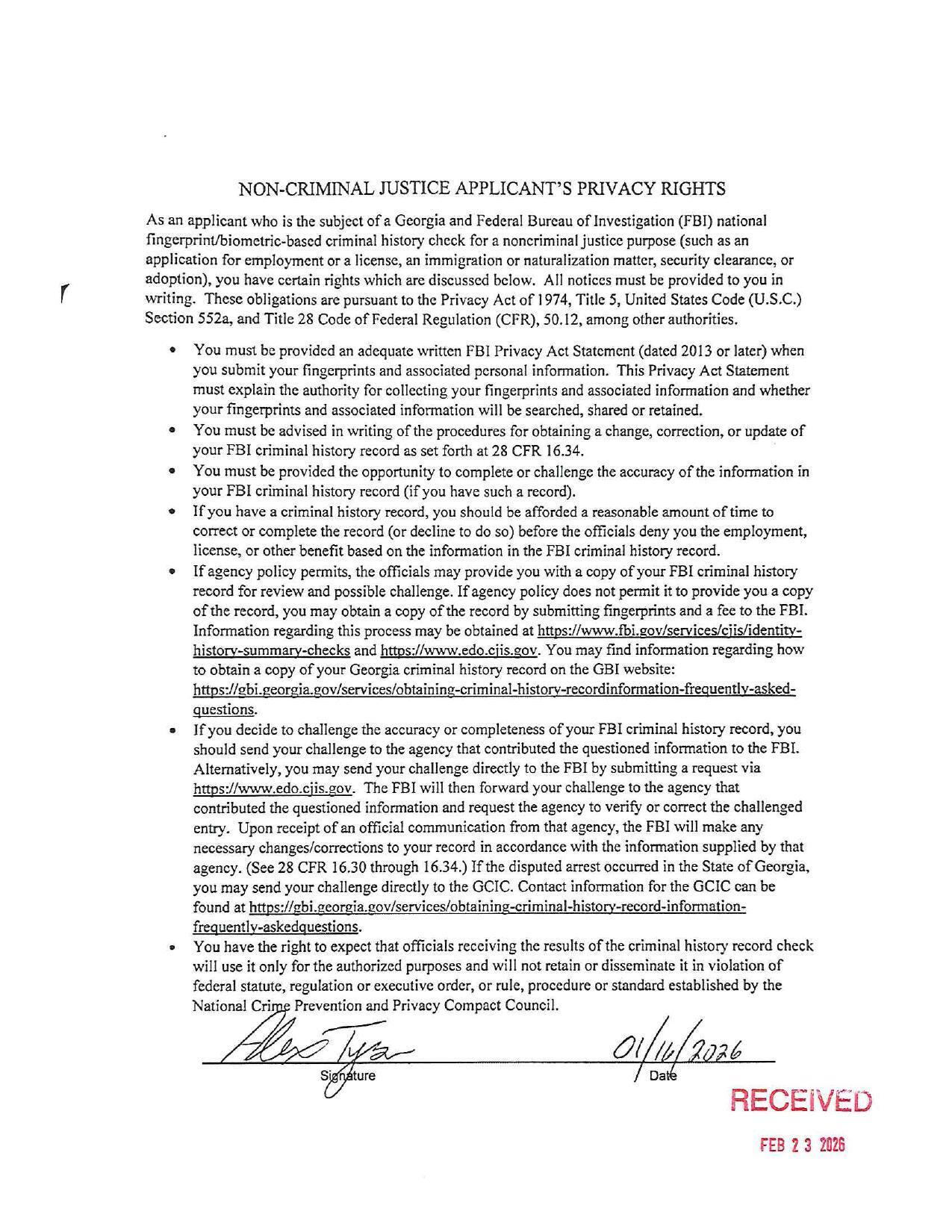 adoption), you have certain rights which are discussed below. All notices must be provided to you in