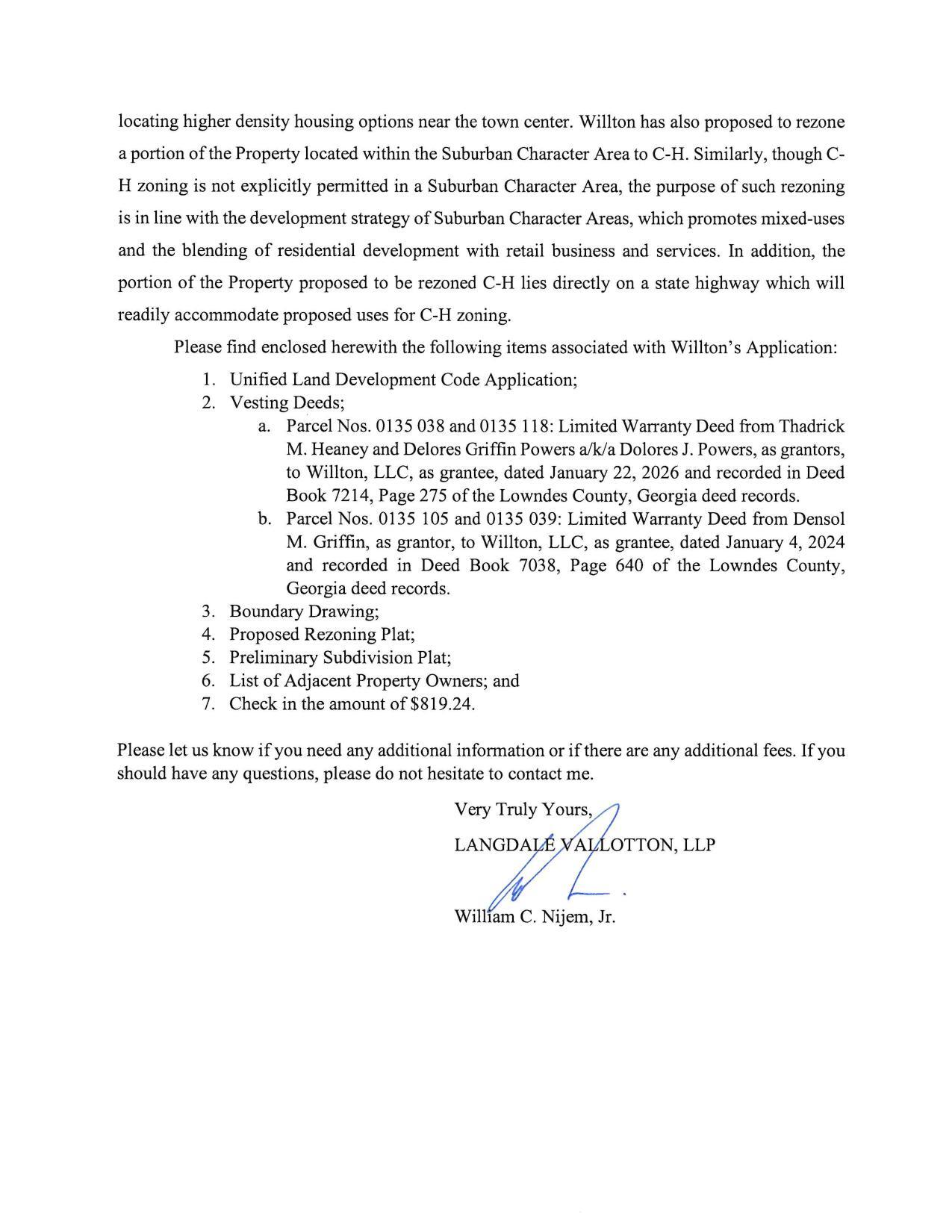 Signed William C. Nijem Jr.