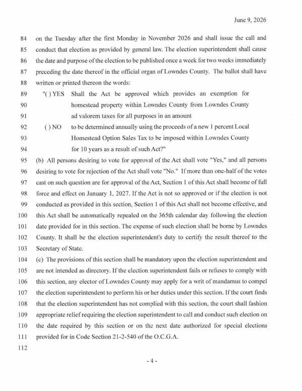 Ballot referendum text
