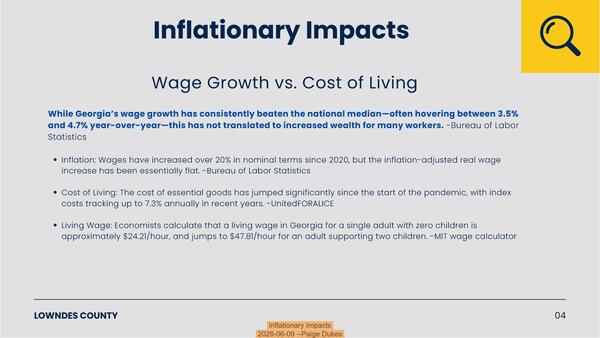 Inflationary Impacts, 2026-06-09 --Paige Dukes