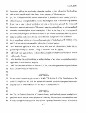 [Section 2. Two-thirds majority on both Senate and House; Section 3. Election on the November ballot]