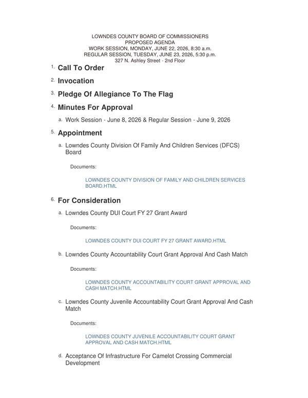 [Agenda Page 1 for 2026-06-23 --Lowndes County BOCC]