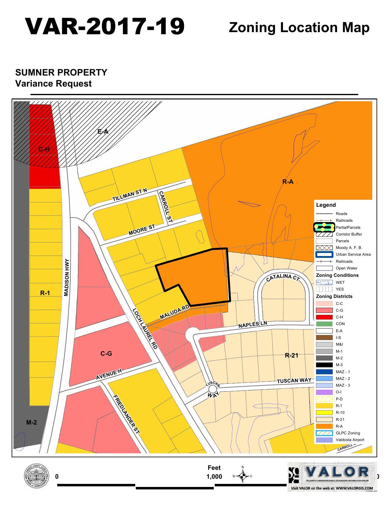 Zoning Location Map