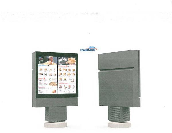 Front and back big menu board