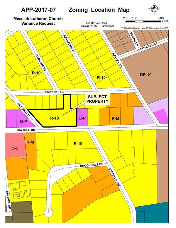 Zoning Location Map