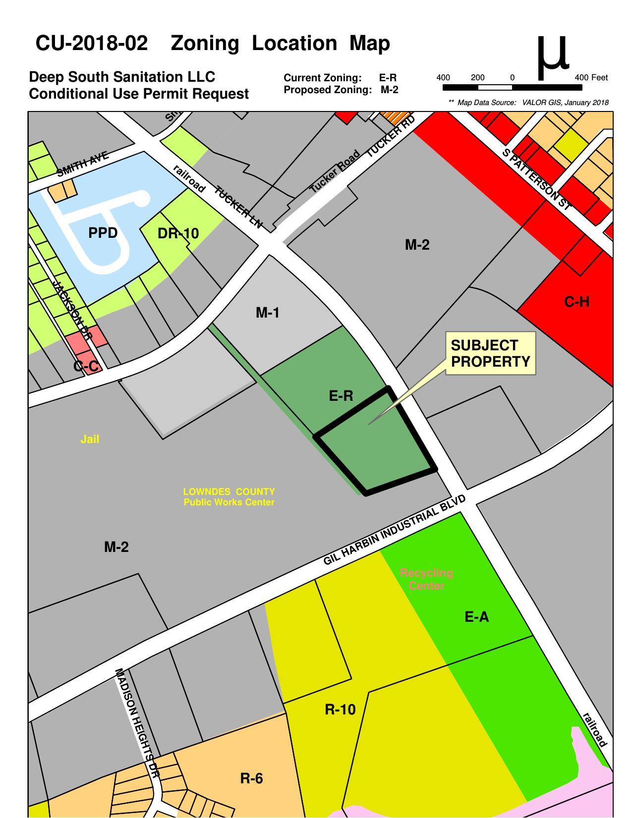 Zoning Location Map