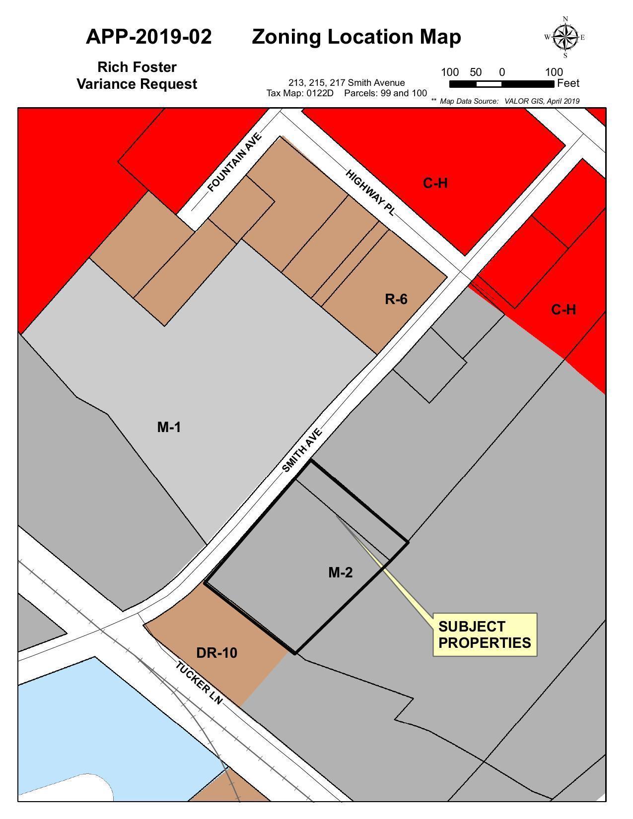 Zoning Location Map