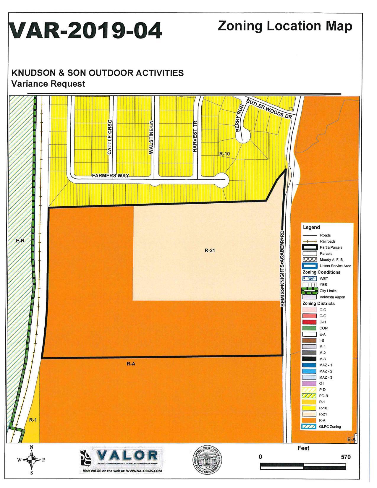 Zoning Location Map