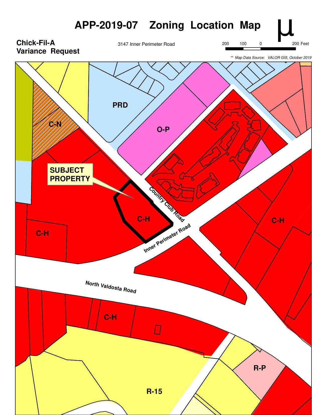 Zoning Location Map