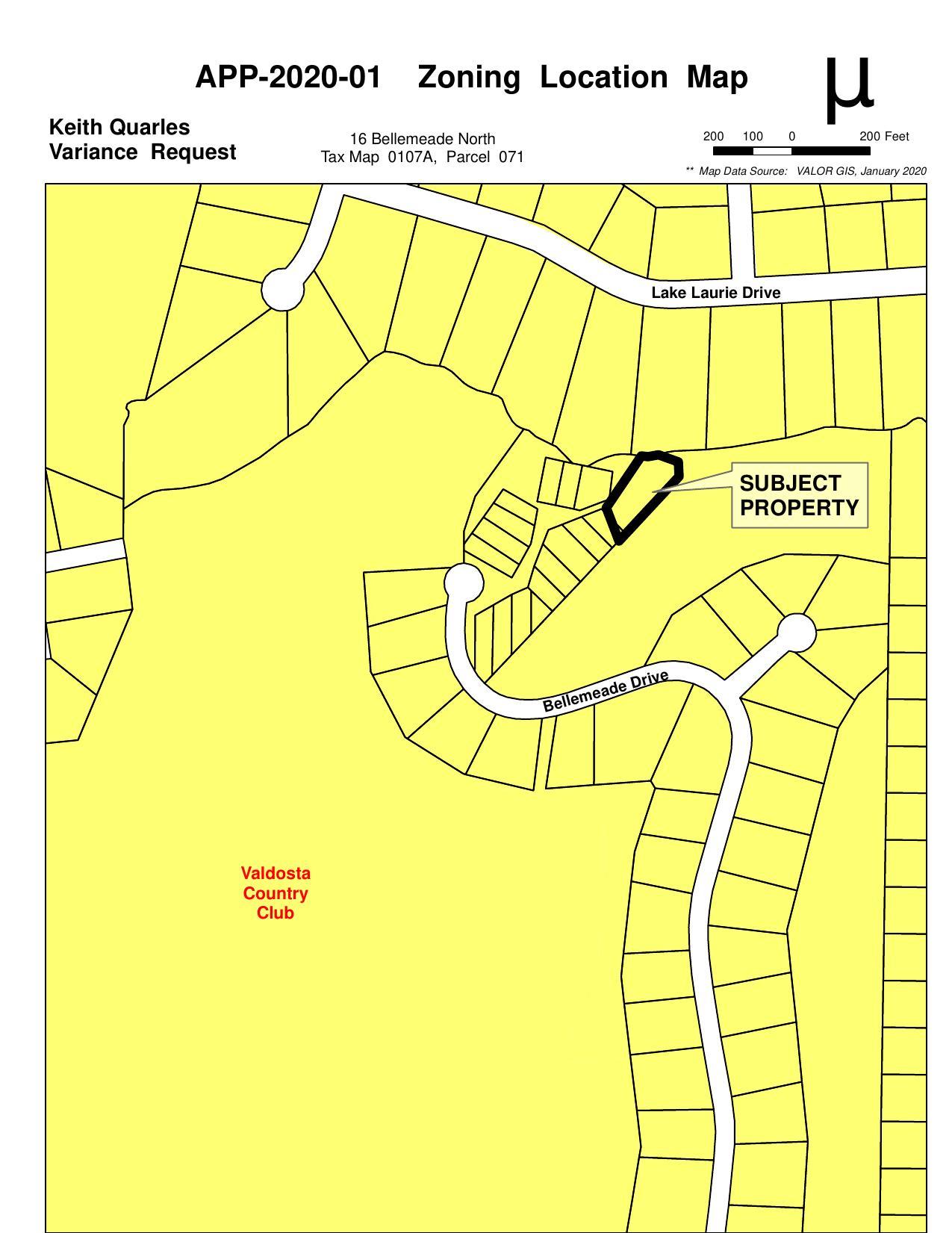 Zoning Location Map