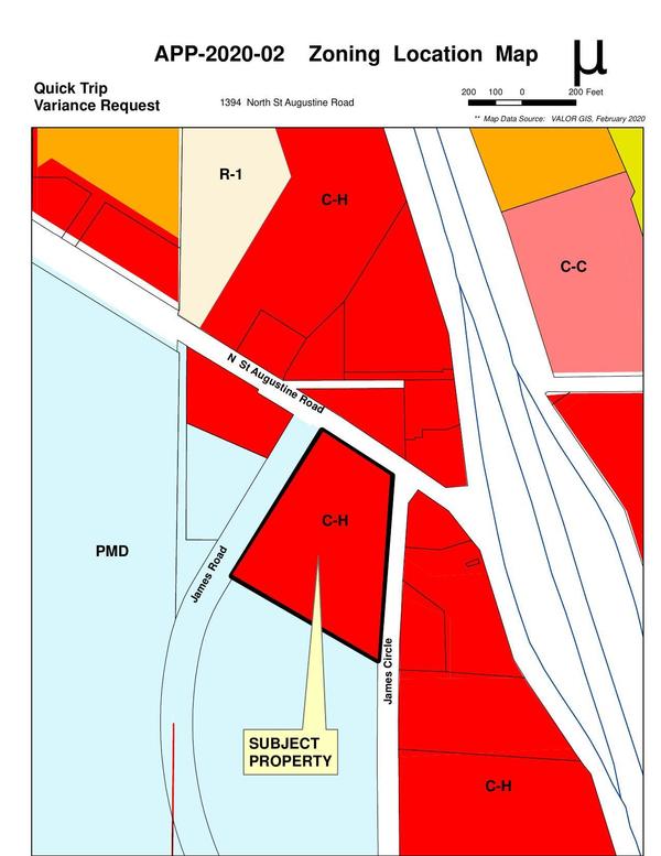 Zoning Location Map