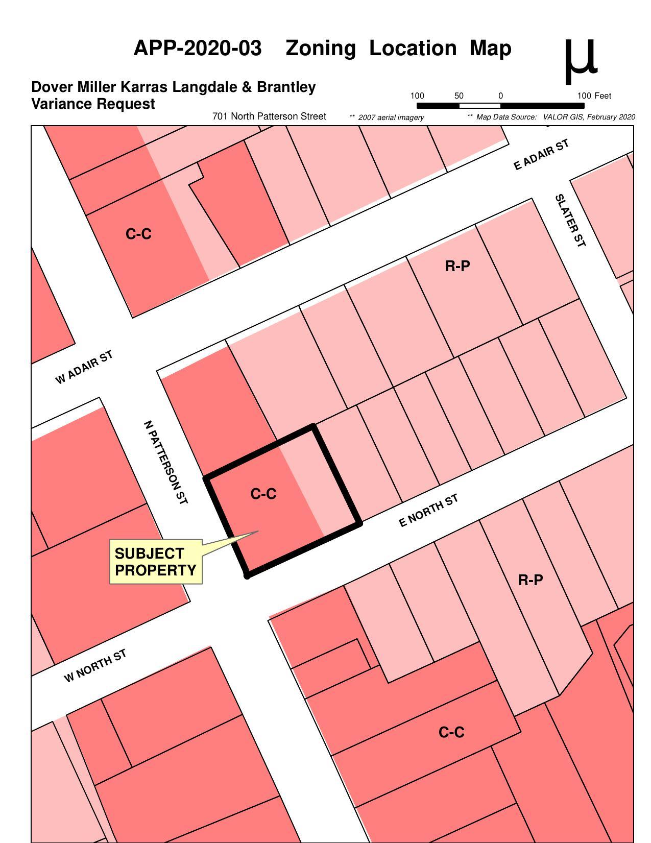 Zoning Location Map